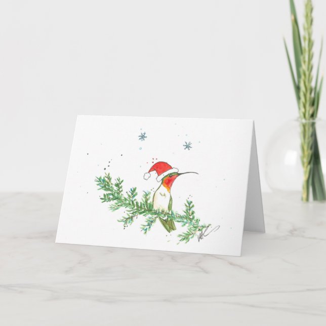 Hummingbirdjul Helgkort (Framsida)