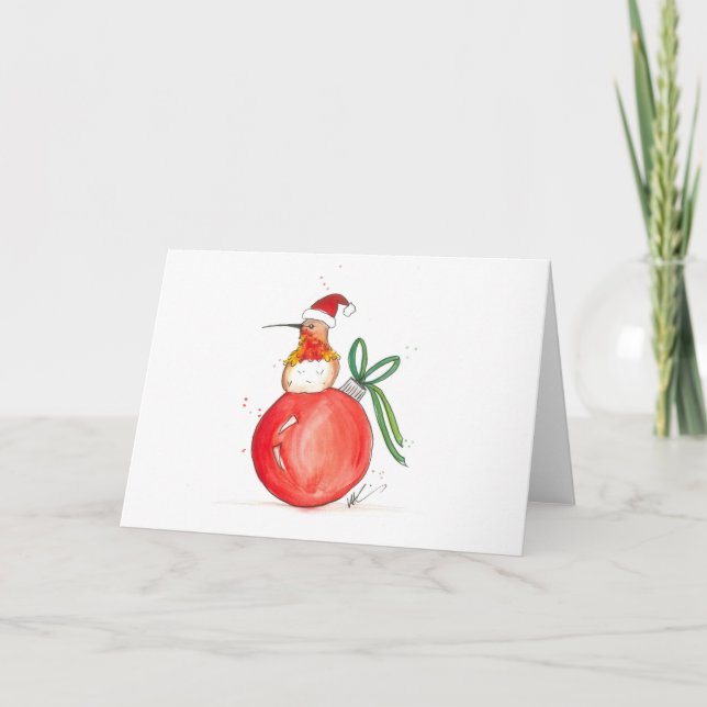 Hummingbirdjulkort Helgkort (Framsida)