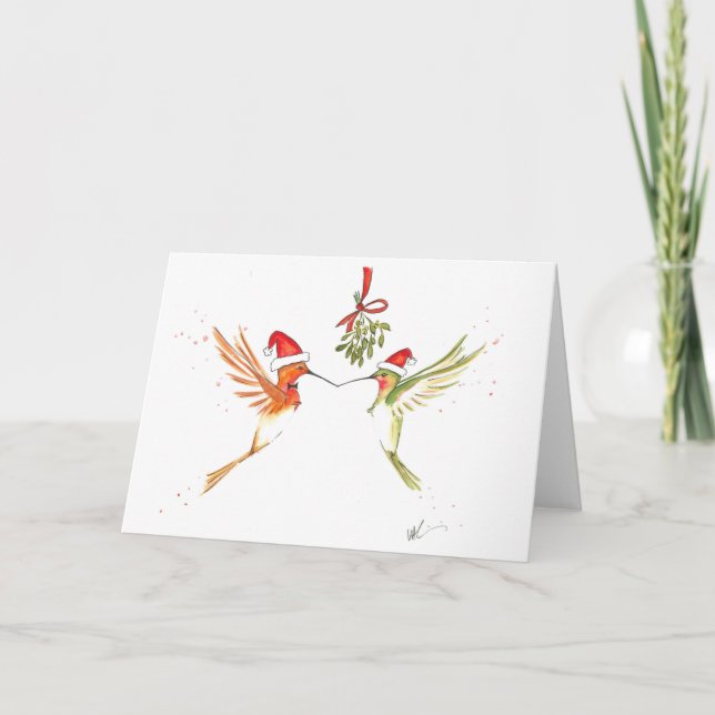 Hummingbirdjulkort Helgkort (Framsida)