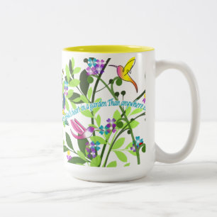 Hummingbirdkaffemugg 15 uns gult Två-Tonad mugg