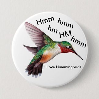 Hummingbirdknapp 3" runda knapp
