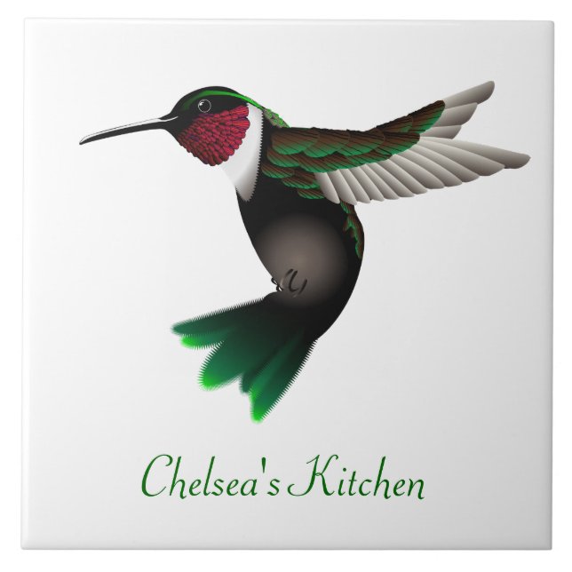 Hummingbirdkök belägger med tegel kakelplatta (Framsidan)