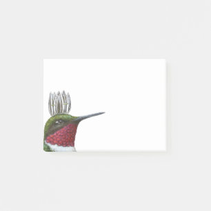 Hummingbirdkung som posta-det noterar post-it block