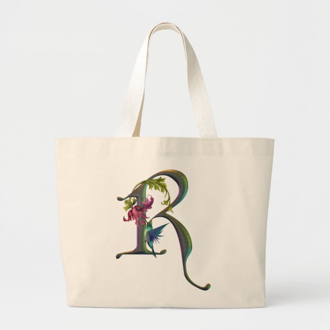 HummingbirdMonogram R Jumbo Tygkasse (Framsidan)