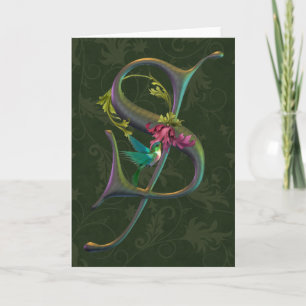 HummingbirdMonogram S Anteckningskort