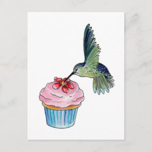 Hummingbirdmuffinkärlek Vykort