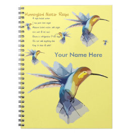 HummingbirdNectarrecept Anteckningsbok
