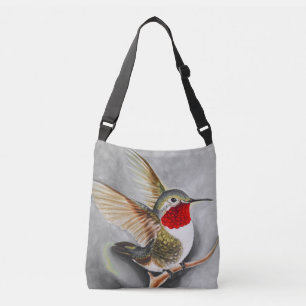 Hummingbirdpastellgrå färg axelväska