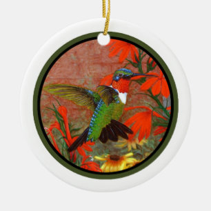 Hummingbirdprydnaden - personifiera den! julgransprydnad keramik