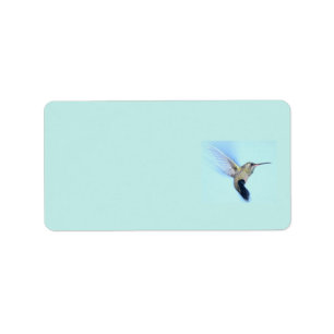 hummingbirdreturetiketter adressetikett