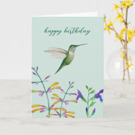 Hummingbirds and Flowers Kort