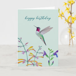 Hummingbirds and Flowers Kort