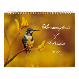 Hummingbirds av Colombia Kalender