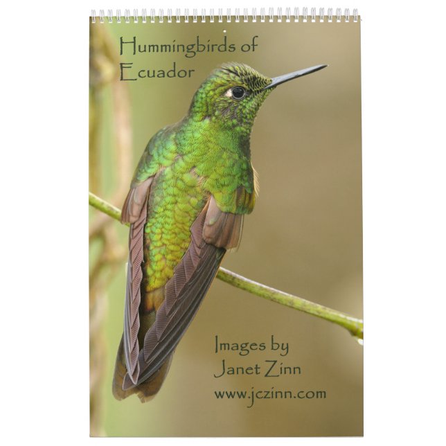 Hummingbirds av den Ecuador kalendern Kalender (Omslag)