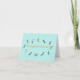 Hummingbirds av Kalifornien Kort