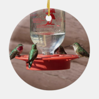 Hummingbirds cirklar prydnaden julgransprydnad keramik