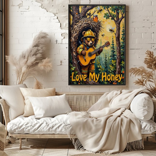 Hummingbird's Hideaway: Bear's Acoustic Gig Poster (Skapare uppladdad)