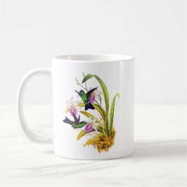 Hummingbirds och lilaOrchids Kaffemugg