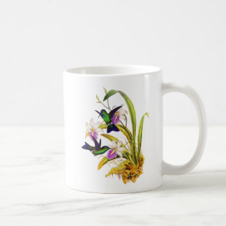 Hummingbirds och lilaOrchids Kaffemugg