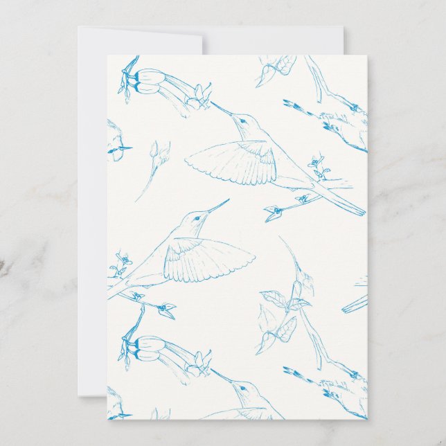 Hummingbirds Pattern Spara Datumet (Framsida)