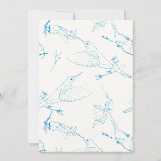 Hummingbirds Pattern Spara Datumet