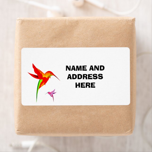  HUMMINGBIRDS  SHIPPING ADDRESS LABELS FRAKTSEDEL (Insitu)