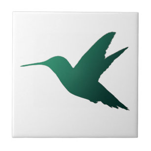 Hummingbirdsilhouetten belägger med tegel kakelplatta