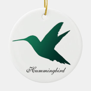 HummingbirdSilhouetteprydnad Julgransprydnad Keramik