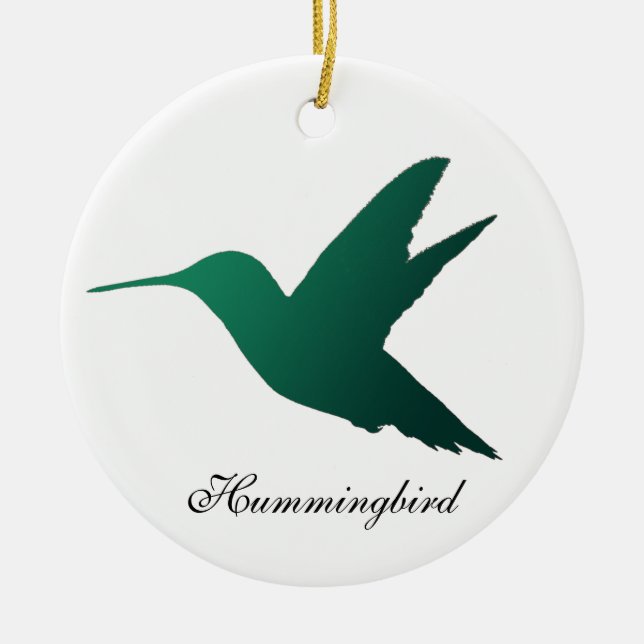 HummingbirdSilhouetteprydnad Julgransprydnad Keramik (Framsidan)