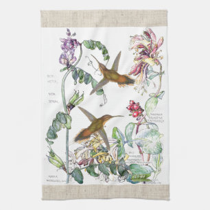Hummingbirdskaprifolen blommar kökshanddukar