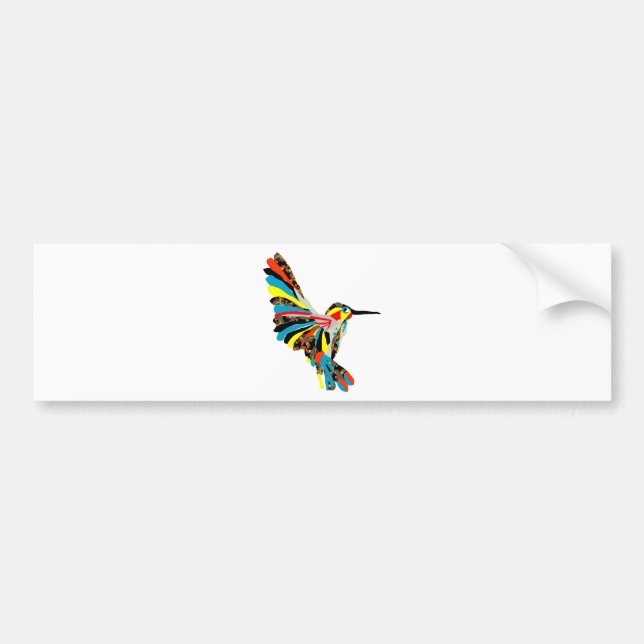 hummingbirdteckning bildekal (Framsidan)