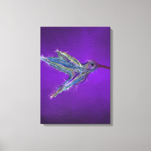 Hummingbirdteckning Canvastryck