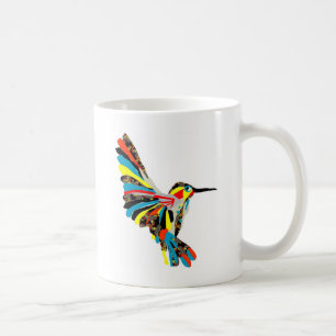 hummingbirdteckning kaffemugg