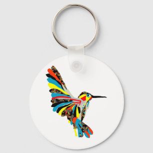 hummingbirdteckning nyckelring