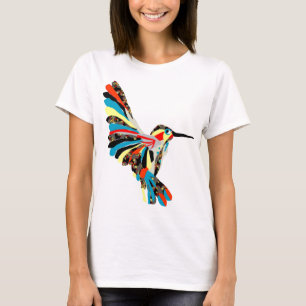 hummingbirdteckning tee shirt