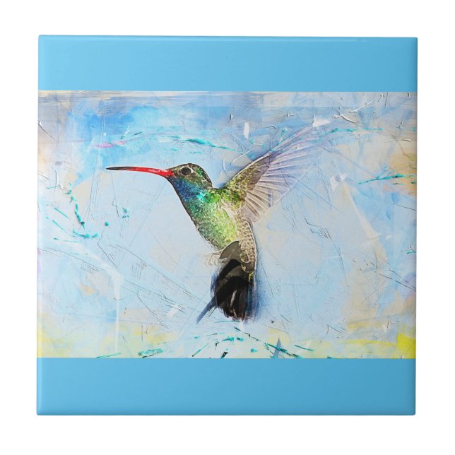 Hummingfågel Kakelplatta (Framsidan)