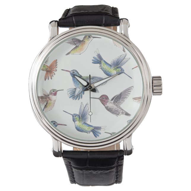 Hummingfåglar Armbandsur (Framsida)