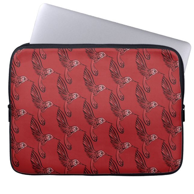 Hummingfåglar II Laptop Sleeve (Framsidan)