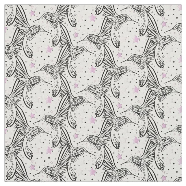 Hummingfåglar IV Tyg (Provkarta)