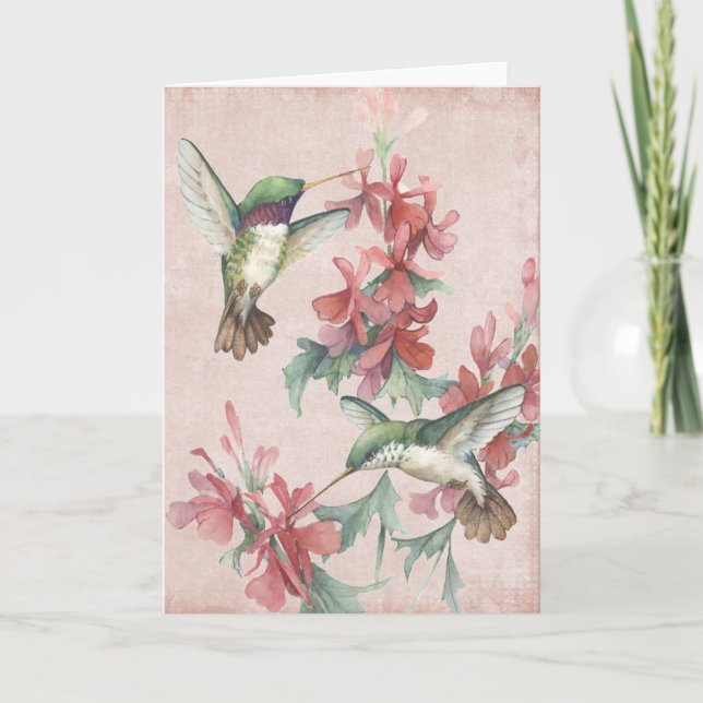 Hummingfåglar Kort (Framsida)
