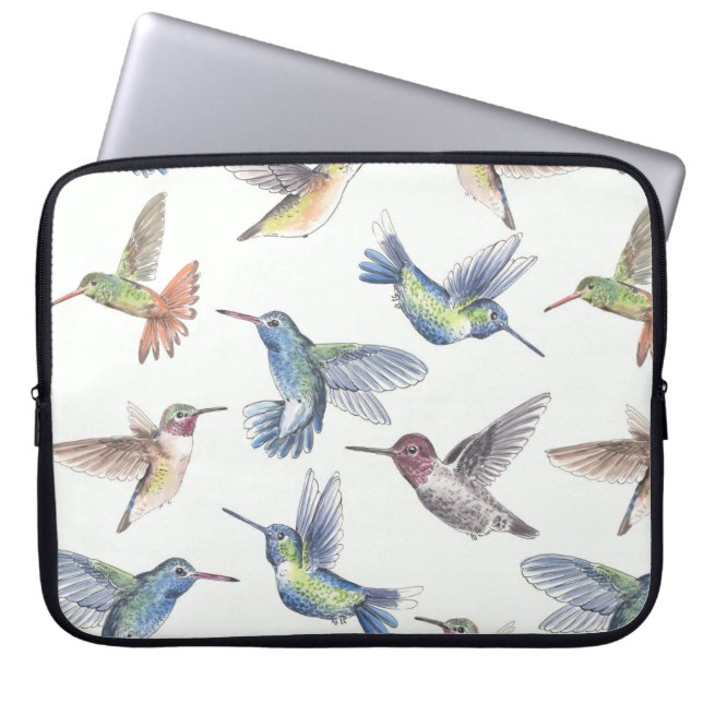 Hummingfåglar Laptop Fodral (Framsidan)