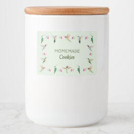 Hummingfåglar Mat Etiketter