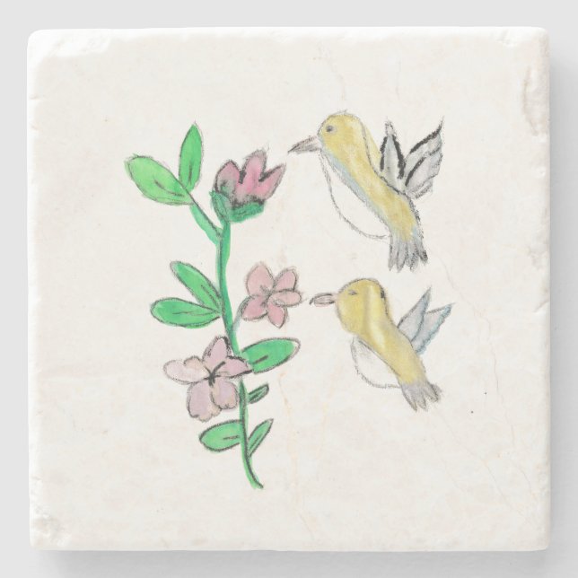 Hummingfåglar Stenunderlägg (Framsidan)