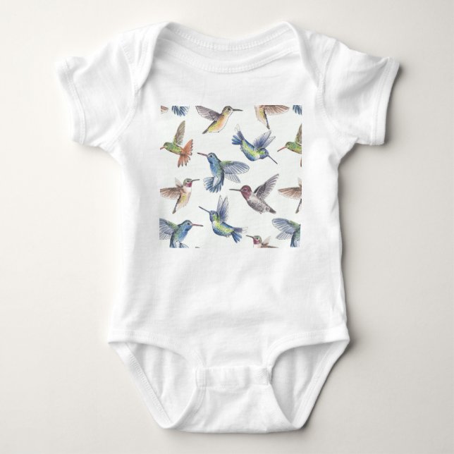 Hummingfåglar T-shirt (Framsida)