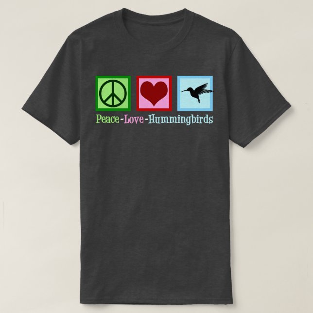 Hummingfåglar T Shirt (Design framsida)