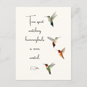 Hummingfåglar Vykort