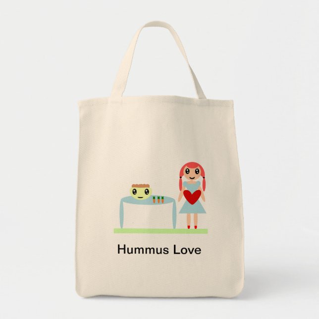 Hummus Kärlek ’I kärlek hummus’ Tygkasse (Framsidan)
