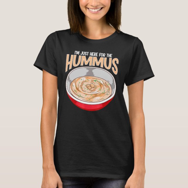 Hummus Pun Chickpeas Mediterranean Food 1 T Shirt (Framsida)