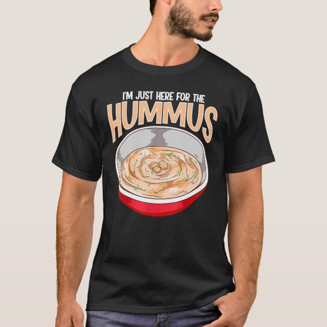 Hummus Pun Chickpeas Mediterranean Food 1 T Shirt (Framsida)