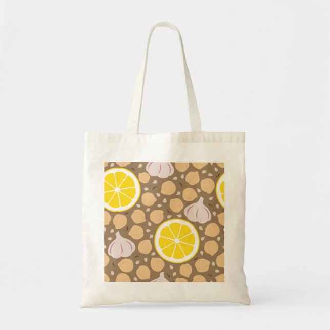 Hummus Tote Bag Tygkasse (Framsidan)